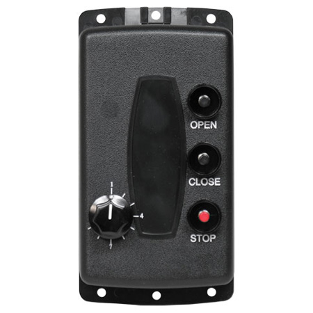 [DISCONTINUED] 190-109604 Linear 3-Button 9-Door Open-Close-Stop Stationary Transmitter - 288 MHz