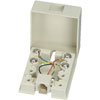 20-2012 RJ11 4-Conductor Surface Mount Block - White
