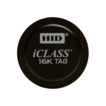 2060CKSNN-100 HID 206 iCLASS Tag 2k Bits (256 Bytes) with 2 Application Areas Configured Non-Programmed iCLASS Black with HID Standard Artwork Front Adhesive Backing No External Tag Numbering No Slot Punch - 100 Pack