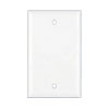 21-0022 Blank Single Gang Wall Plate - White