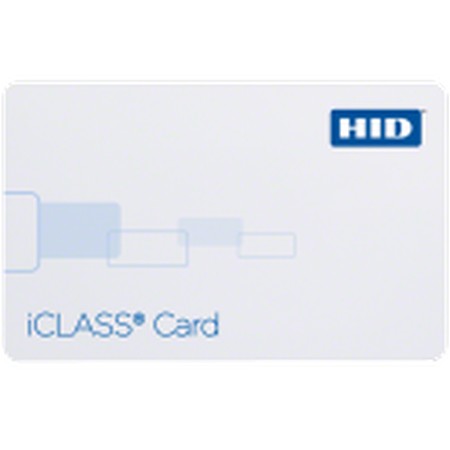2100PG3MN-111272-100 HID 210 iClass Card 2k Bits (256 Bytes) with 2 Application Areas Programmed iCLASS Plain White with Gloss Finish Custom Artwork with Gloss Finish with Magnetic Stripe Sequential Matching Internal/External Inkjetted Numbers No Slot Punch - 100 Pack