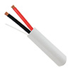 211-182/P/WH Vertical Cable 18 AWG 2 Conductors Unshielded Stranded Bare Copper CMP/CL3P Plenum Alarm Security Cable - 1000' Spool - White