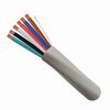 211-186ST/GY Vertical Cable 18 AWG 6 Conductors Unshielded Stranded Bare Copper CM/CL2 Non-Plenum Alarm Security Cable - 1000' Spool - Gray
