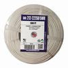 212-222SO/5WH Vertical Cable 22 AWG 2 Conductors Unshielded Solid Bare Copper CM/CL2 Non-Plenum Alarm Security Cable - 500' Coil Pack - White
