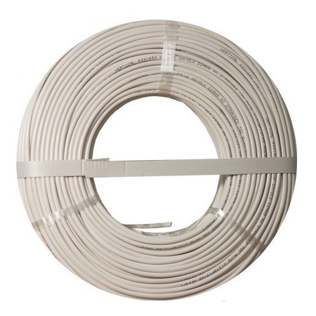 212-222ST/5WH Vertical Cable 22 AWG 2 Conductors Unshielded Stranded Bare Copper CM/CL2 Non-Plenum Alarm Security Cable - 500' Coil Pack - White