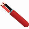 216-142/S/P/RD Vertical Cable 14 AWG 2 Conductors Unshielded Solid Bare Copper Plenum Alarm Cable - 1000' Spool - Red