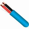 216-162/P/BL Vertical Cable 18 AWG 2 Unshielded Solid Bare Copper Plenum Alarm Cable - 1000' Spool - Blue