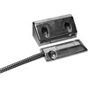 2204AU-L Interlogix Overhead Door Floor Mount Contact w/Universal Magnet SPDT 3" Gap Size Single Pole-Double Throw 18" Stainless Steel Armored Cable