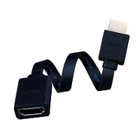 233216X Vanco Cable HDMI Male to Female Flat 6 Inch
