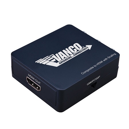 280585 Vanco Composite to HDMI Converter with Scaling