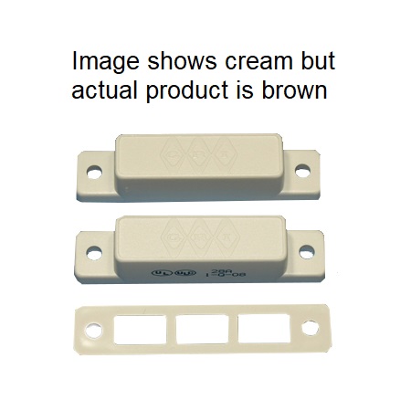 28A-B GRI Closed Surface Mount Magnetic Contact 1/2" Gap - Brown - MIN QTY 10