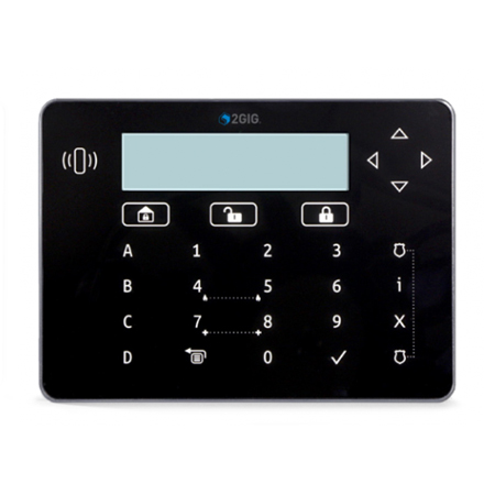 [DISCONTINUED] 2GIG-VAR-KEYPROXBLK 2GIG Vario Elegant Keypad with Proximity Reader - Black