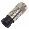 30-1605 Datacomm F Type Compression Connector Weatherproof with O-Ring RG6U Black Barrel - DISCONTINUED