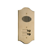 3003/R Comelit ROMA series brass audio entrance panel with 3 push/buttons. Preset for Powercom audio module
