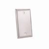 304-J2651/0P/S Vertical Cable Wall Plate, 0-Port, Stainless Steel