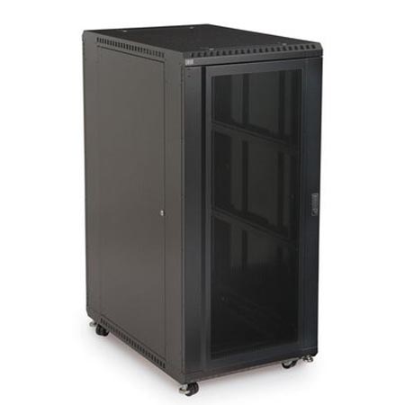 3102-3-001-27 Kendall Howard 27U LINIER Server Cabinet Convex/Glass Doors 36" Depth