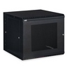 3132-3-001-12 Kendall Howard 12U Linier Vented Door Swing-out Wall Mount Cabinet - Black Finish - 23.5"W x 24.13"H x 25.99"D