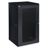 3142-3-001-22 Kendall Howard 22U Linier Vented Door Fixed Wall Mount Cabinet - Black Finish - 23.5"W x 41.63"H x 22.86"D