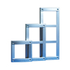 3161/2A Comelit Module-holder frame for Vandalcom 2-module entrance panel -stainless steel color