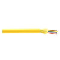33-012-76K-RYNOOP-4000 Remee 12 Fiber Tight-Buffered Singlemode OFNP Plenum Distribution Fiber Optic Cable - 4000' Spool - Yellow