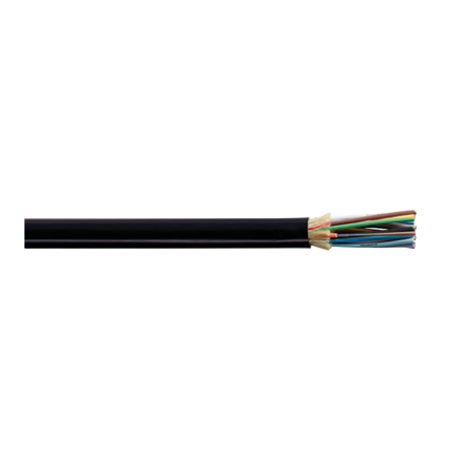 33-024-76U-RBNOOP-T-3250 Remee 24 Fiber Tight-Buffered Singlemode OFNP Plenum Distribution Fiber Optic Cable - 3250' Spool - Black
