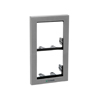 3311/2S Comelit Powercom/iKall Module-holder frame complete with cornice for 2 module- Silver color