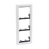 3311/3W Comelit Powercom-iKall Module-holder frame complete with cornice for 3 module- White color