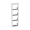 3311/4W Comelit Powercom-iKall Module-holder frame complete with cornice for 4 module- White color