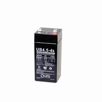 40559 UPG UB445 Sealed Lead Acid Battery 4 Volts/4.5Ah - F1 Terminal