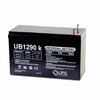 40756 UPG UB1290 Sealed Lead Acid Battery 12 Volts/9Ah - T3 Terminal