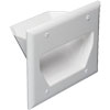 45-0003-WH 3-Gang Recessed Low Voltage Plate - White
