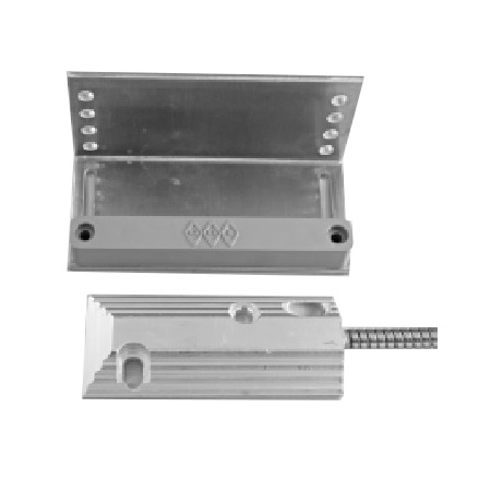 4532LB GRI Open Miniature Overhead Door Magnetic Contact 2 1/2" Gap with 2' Armored Cable