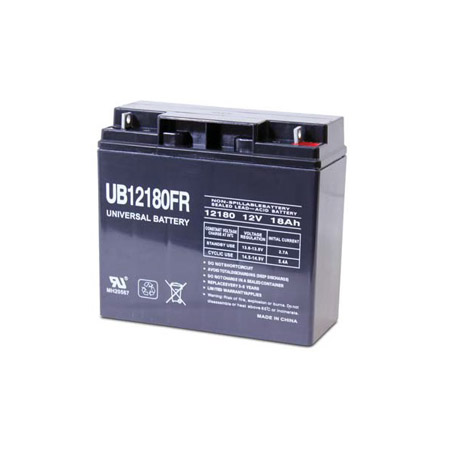 45568 UPG UB12180FR Sealed Lead Acid Battery 12 Volts/18Ah - T4 Terminal