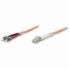 470360 Intellinet Fiber Optic Patch Cable Duplex Multimode LC/ST - OM2 - 3.0 Feet - Orange