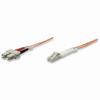 470377 Intellinet Fiber Optic Patch Cable Duplex Multimode LC/SC - OM2 - 7.0 Feet - Orange