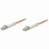 471206 Intellinet Fiber Optic Patch Cable Duplex Multimode LC/LC - OM1 - 3.0 Feet - Orange