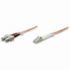 471268 Intellinet Fiber Optic Patch Cable Duplex Multimode LC/SC - OM1 - 7.0 Feet - Orange