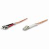 471305 Intellinet Fiber Optic Patch Cable Duplex Multimode LC/ST - OM1 - 3.0 Feet - Orange