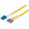 474016 Intellinet Fiber Optic Patch Cable Duplex Single-Mode LC/ST - OS2 - 3.0 Feet - Yellow