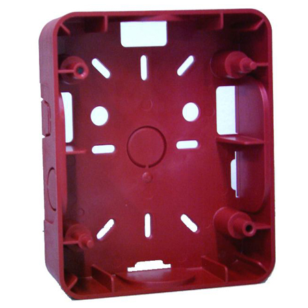 4890252 Potter AVBB-R Indoor Surface Back Box Red