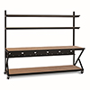[DISCONTINUED] 5000-3-202-96 Kendall Howard 96 inch Performance Work Bench with Full Bottom Shelf - Caramel Apple