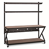 [DISCONTINUED] 5000-3-203-72 Kendall Howard 72 inch Performance Work Bench with Full Bottom Shelf - Serene Cherry