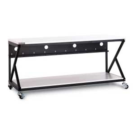 5000-3-300-72 Kendall Howard 72 inch Performance Work Bench with Full Bottom Shelf No Upper Shelving - Folkstone