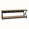 5000-3-301-96 Kendall Howard 96 inch Performance Work Bench with Full Bottom Shelf No Upper Shelving - Hard Rock Maple
