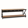 [DISCONTINUED] 5000-3-302-96 Kendall Howard 96 inch Performance Work Bench with Full Bottom Shelf No Upper Shelving - Caramel Apple