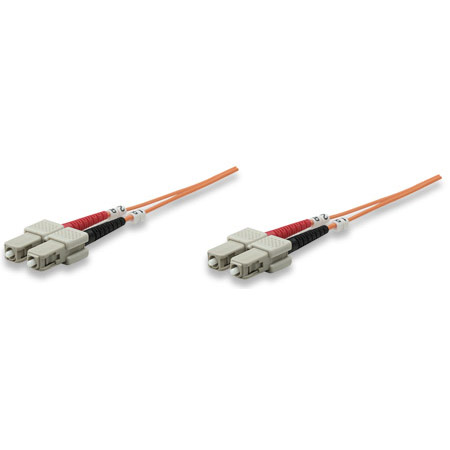 515818 Intellinet Fiber Optic Patch Cable Duplex Multimode SC/SC - OM1 - 3.0 Feet - Orange
