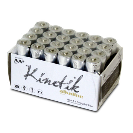 53340 UPG Kinetik AA Alkaline 1.5V 24PC Carded Cylindrical Battery
