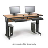 [DISCONTINUED] 5500-3-002-25 Kendall Howard Advanced Classroom Training Table 60" W by 24" D Caramel Apple