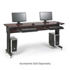5500-3-004-26 Kendall Howard Advanced Classroom Training Table 72" W by 24" D African Mahogany