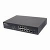 Show product details for 561051 Intellinet 8-Port Gigabit Ethernet PoE+ Web-Managed Switch with 2 SFP Ports 8 x PoE ports IEEE 802.3at/af Power-over-Ethernet (PoE+/PoE) 2 x SFP Endspan Desktop 19" Rackmount
